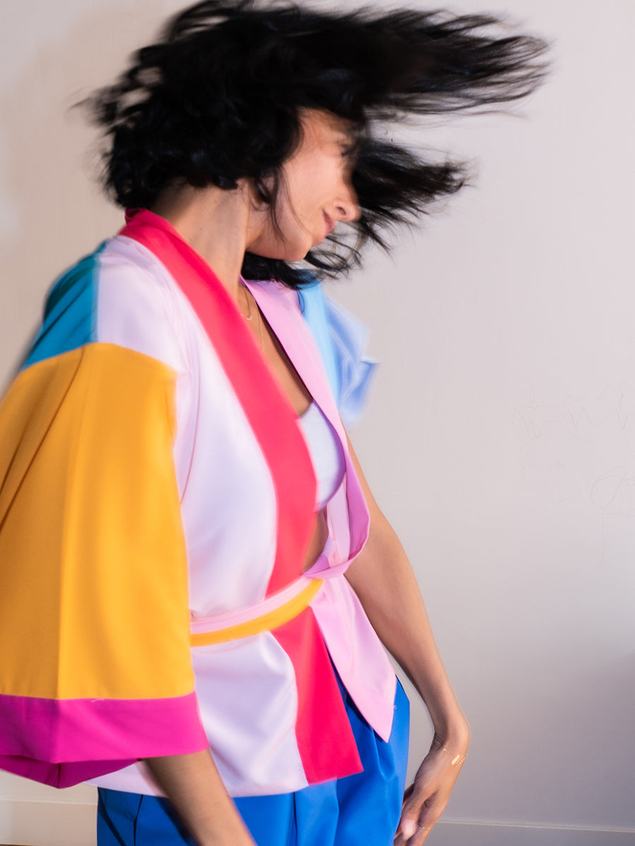 Kimono Art | Color Block Short