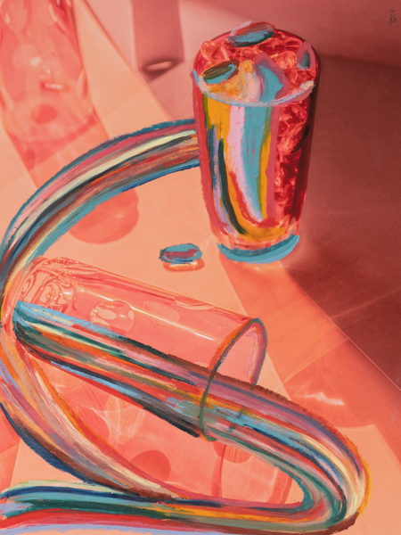 Rainbow Lemonade  30x40cm