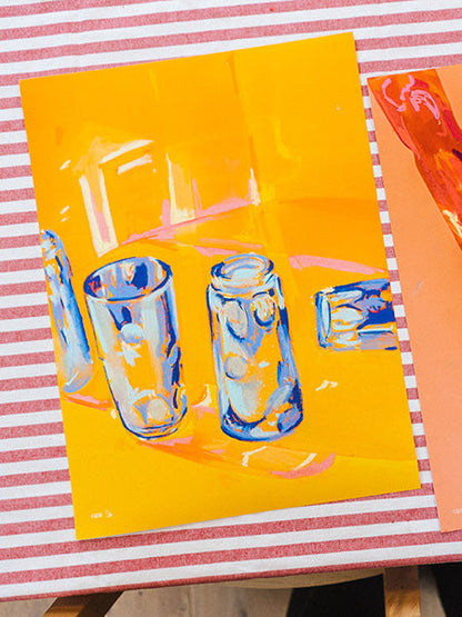 Glasses I  30x40cm + Mat 40 x 50cm