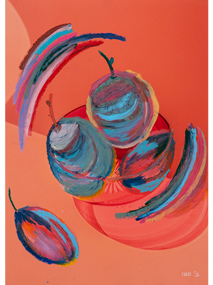 Fancy Plums 21x30cm